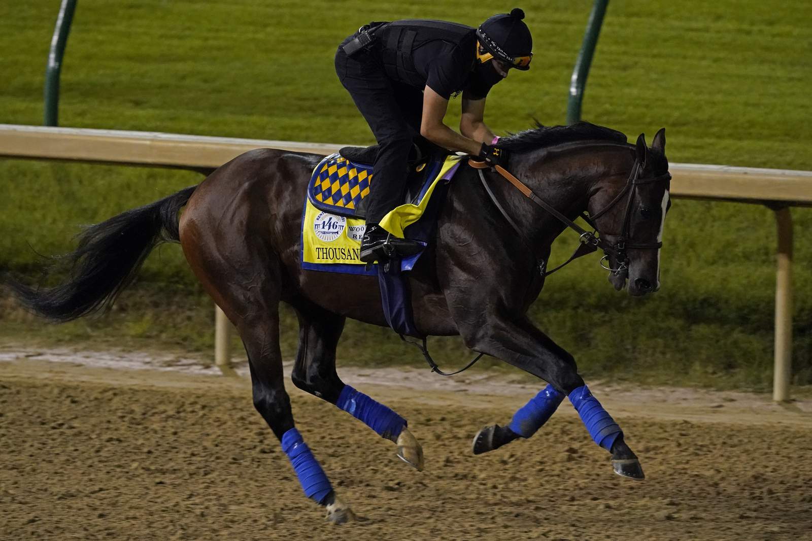 The Latest: A Kentucky Derby with no fans and a big favorite
