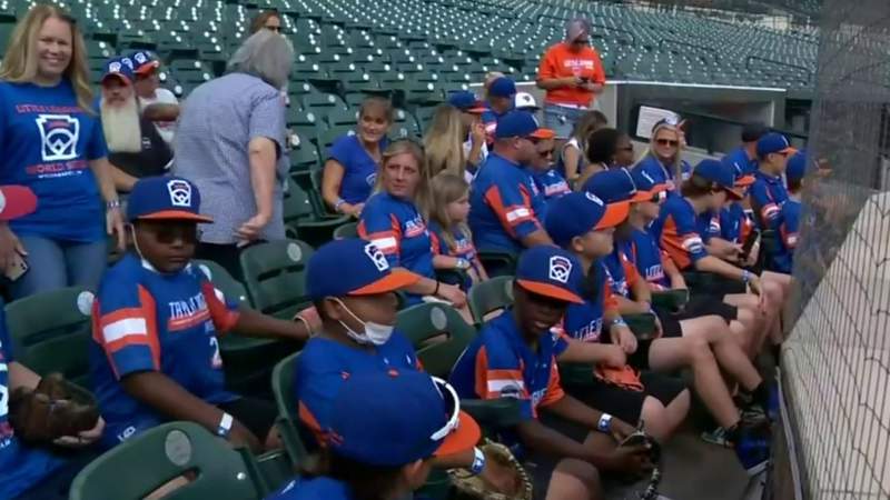 Detroit Tigers honoring Taylor North Little League at Comerica Park