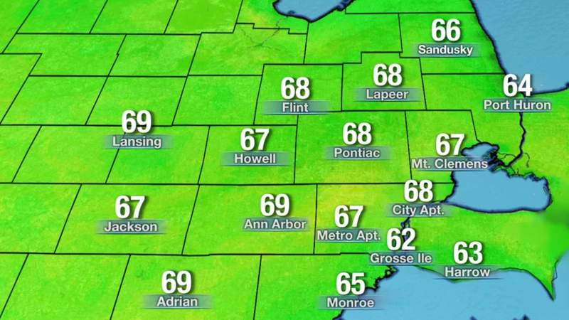 Metro Detroit weather: Clear, not as chilly Sunday night