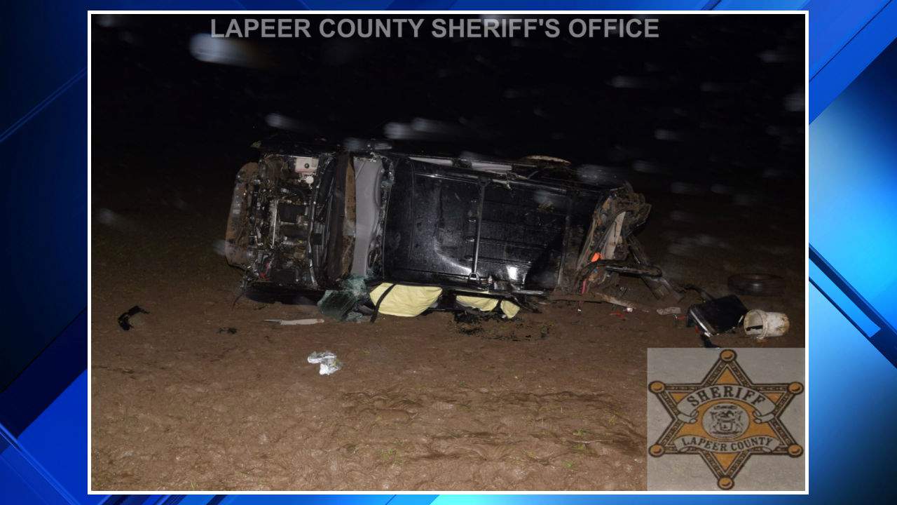 Lapeer County man killed in rollover crash after striking deer in roadway, police say