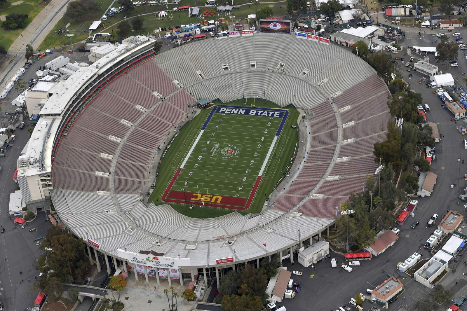 No fans to be allowed at Rose Bowl for CFP semifinal game