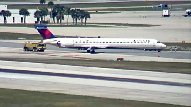 Delta Flight Lands Safely In West Palm Beach After Blowing Tire At Detroit Metro Airport