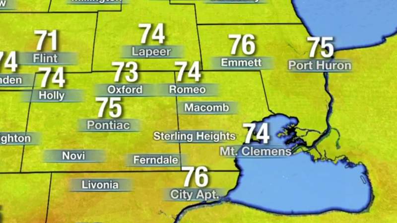 Metro Detroit weather: Summer-like Thursday in mid-September