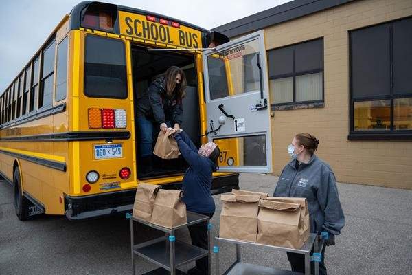 Ann Arbor Public Schools, DTE Energy deploy electric school buses to deliver meals to children