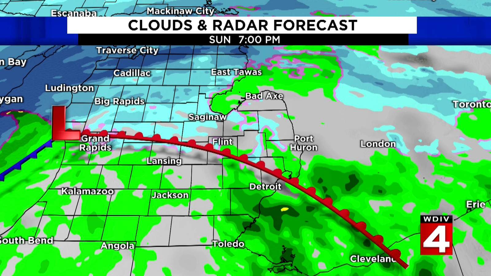 Metro Detroit weather: Cloudy weather in the forecast until Tuesday