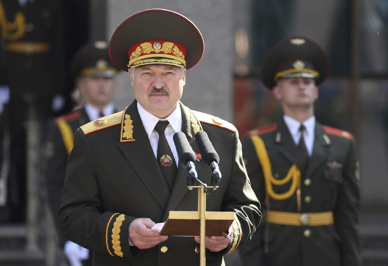 Belarus' authoritarian leader visits his foes in prison