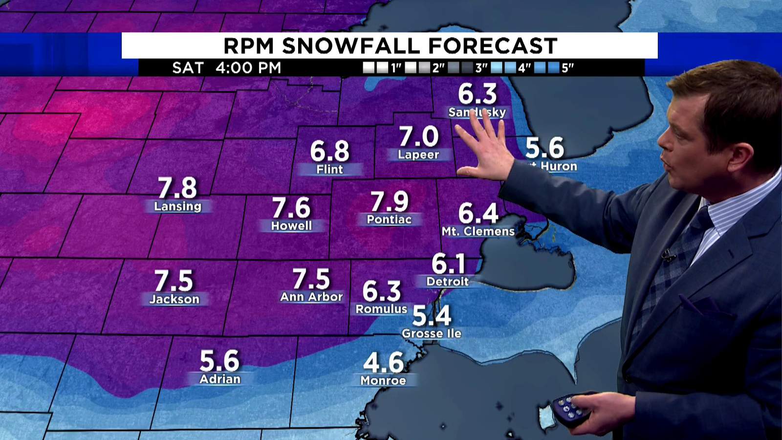 Metro Detroit weather Jan. 16, 2020 -- Heavy snow expected this weekend