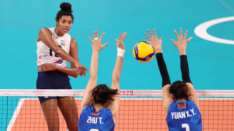Team USA women's volleyball stuns No. 1 China in straight sets