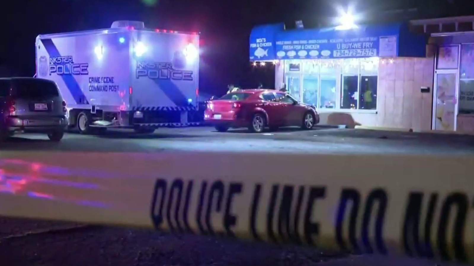 1 person shot, killed outside restaurant in Inkster