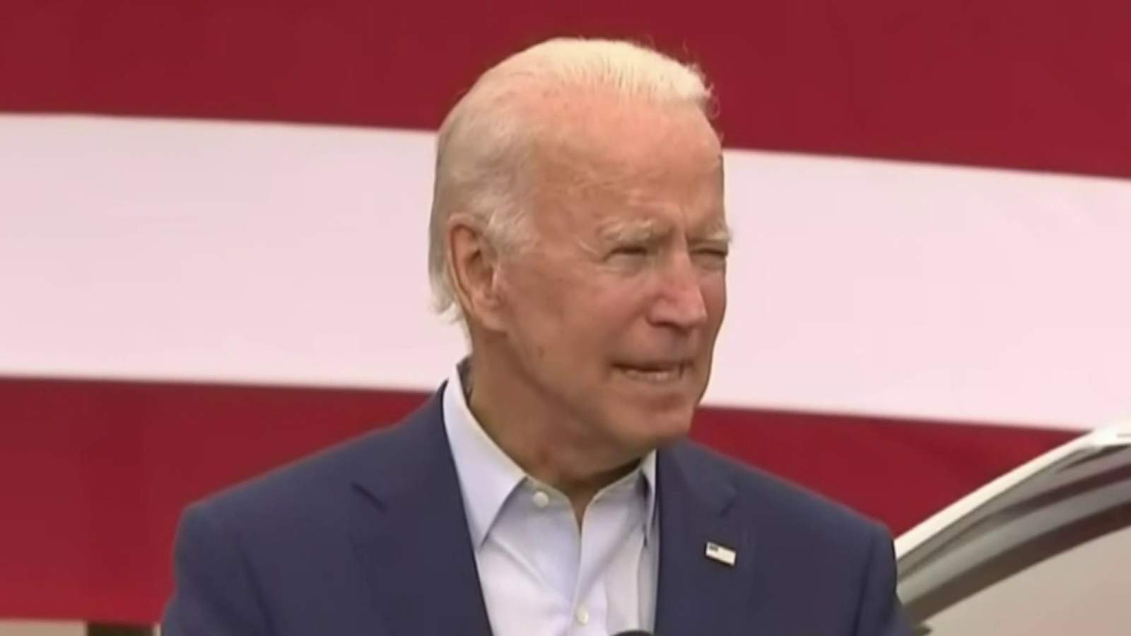 Presidential candidate Joe Biden makes campaign stop in Warren