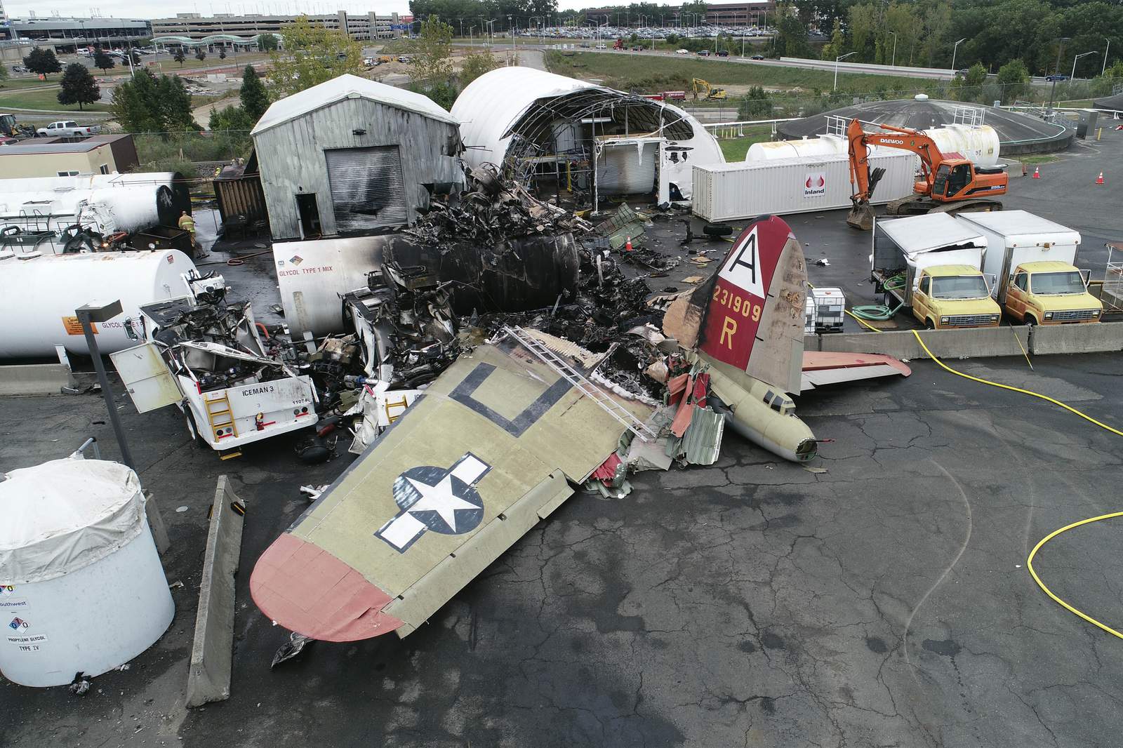 NTSB: Pilot error likely caused vintage bomber's fatal crash