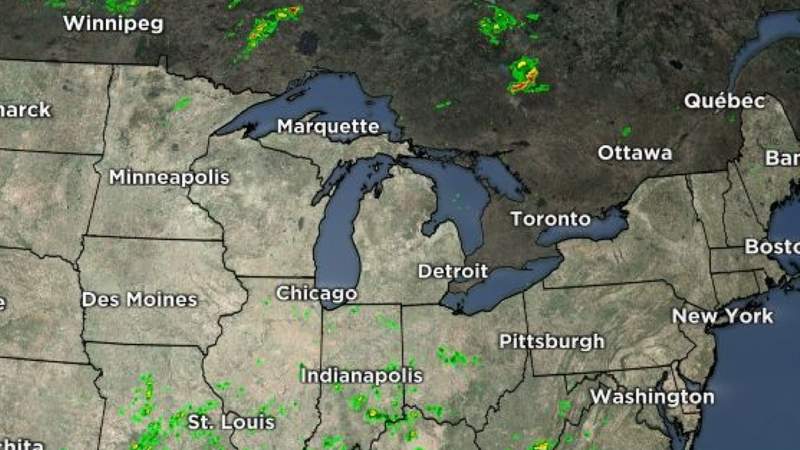 Metro Detroit weather: Warm Sunday night, muggy Monday with showers possible