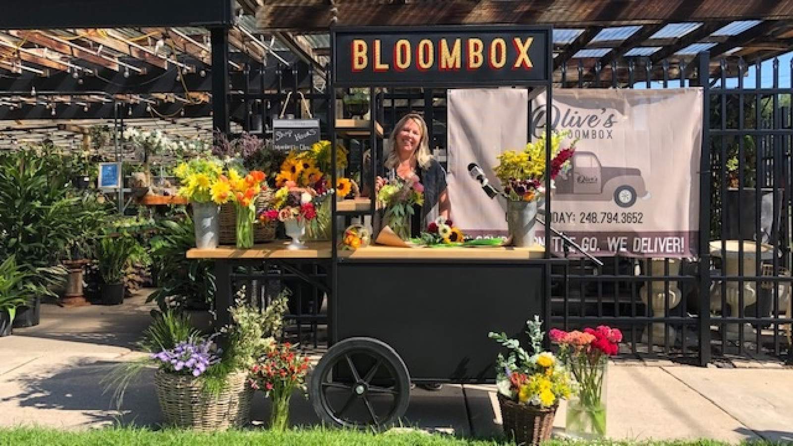 Let Olives Bloombox bring a cart filled with colorful flowers to your home