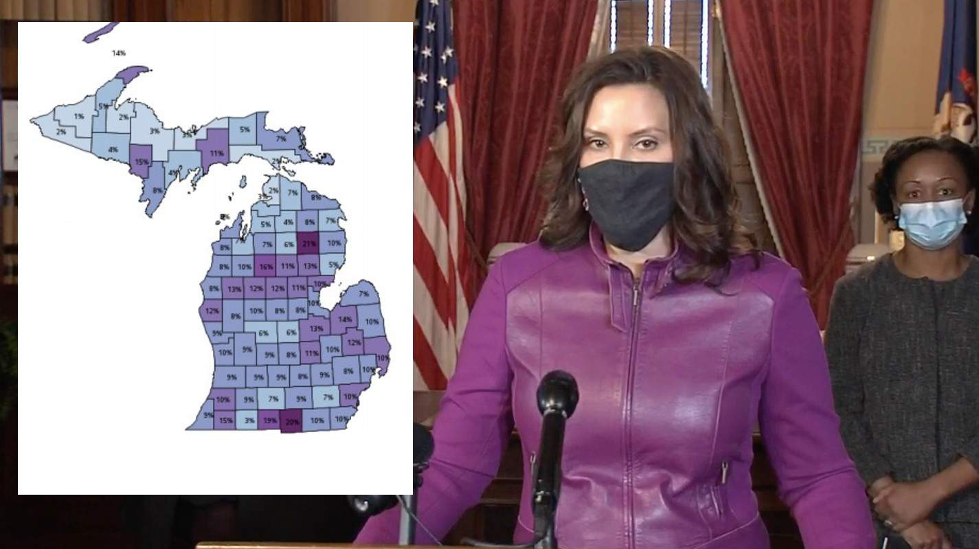 6 takeaways from Whitmer’s COVID briefing: Michigan’s restrictions, metrics concerns, vaccines