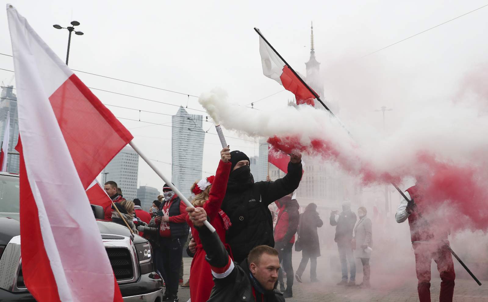 Poland blames violence at far-right march on hooligans