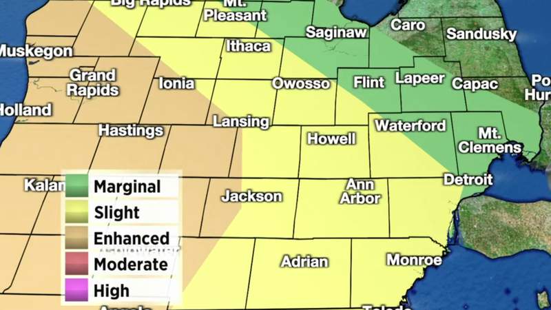 Metro Detroit weather: Overnight severe storm risk increases