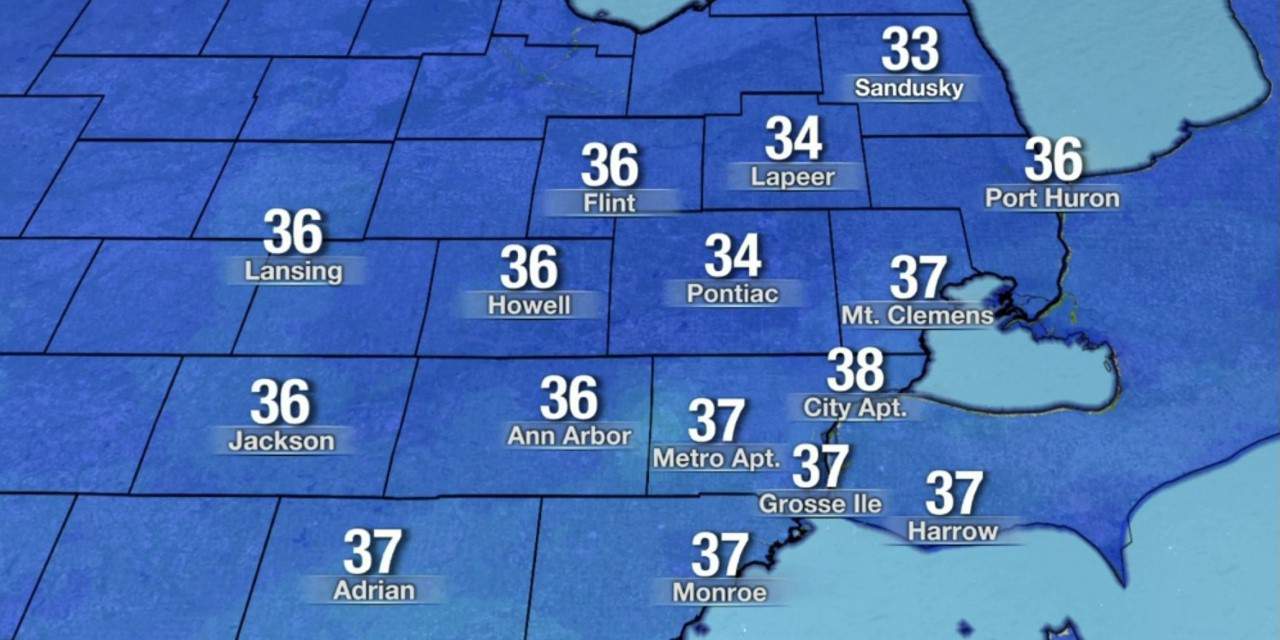 Metro Detroit weather: Brighter Saturday afternoon with temperatures above freezing