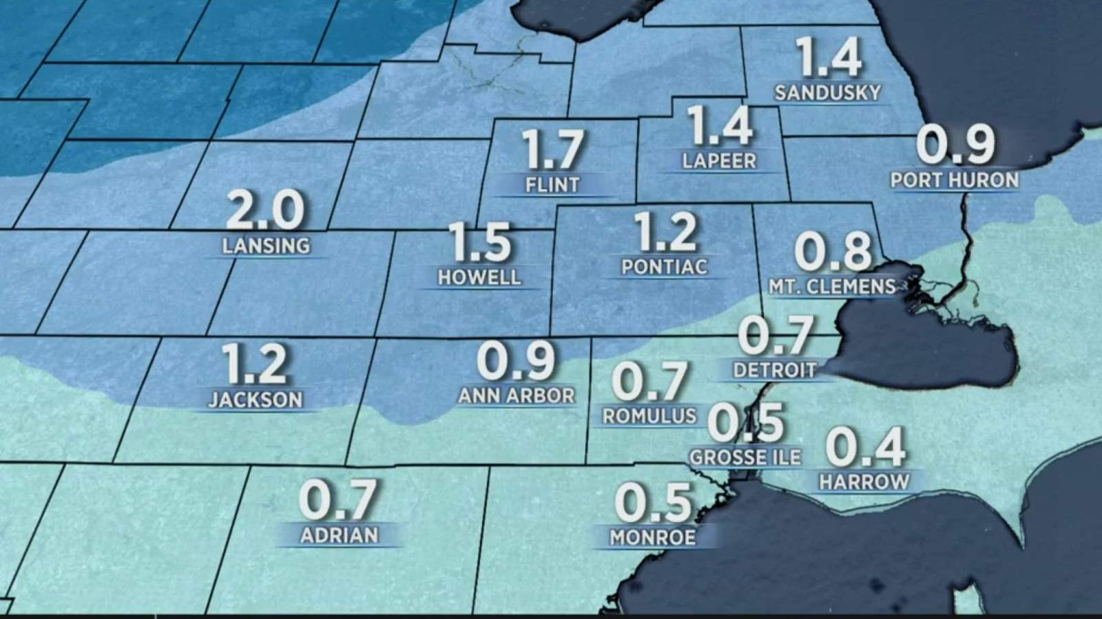 Metro Detroit weather: Cold, slippery Tuesday, more snow showers on the way