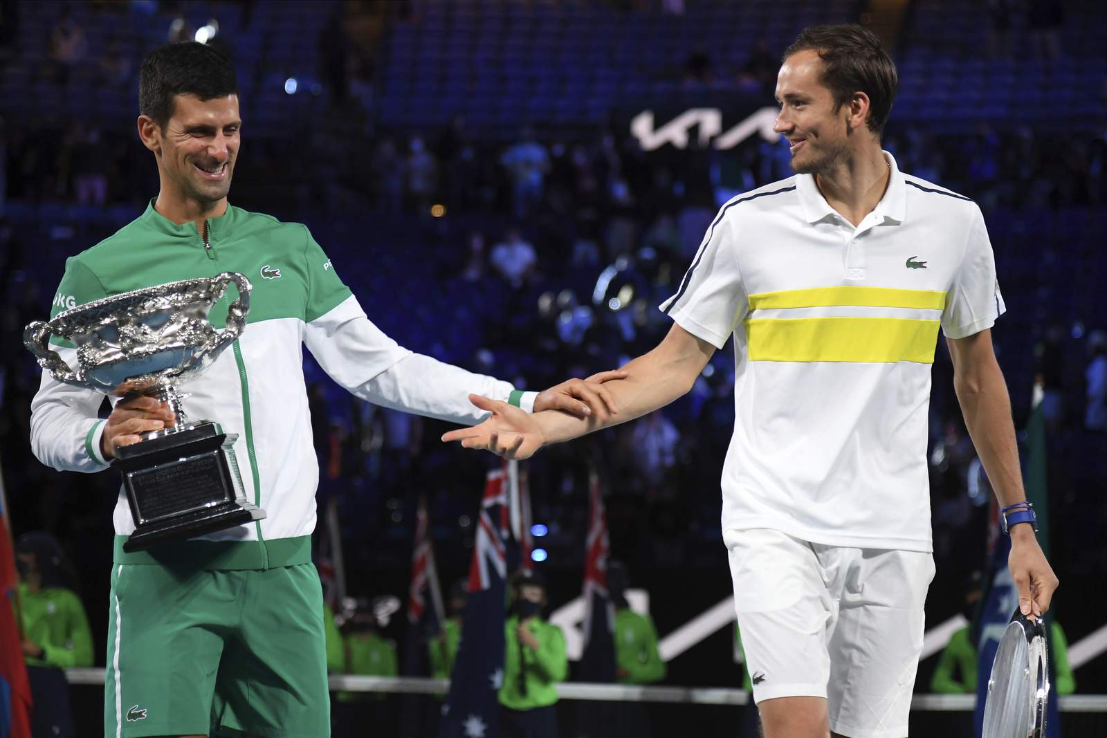 Medvedev recalls long-ago practice session with Djokovic