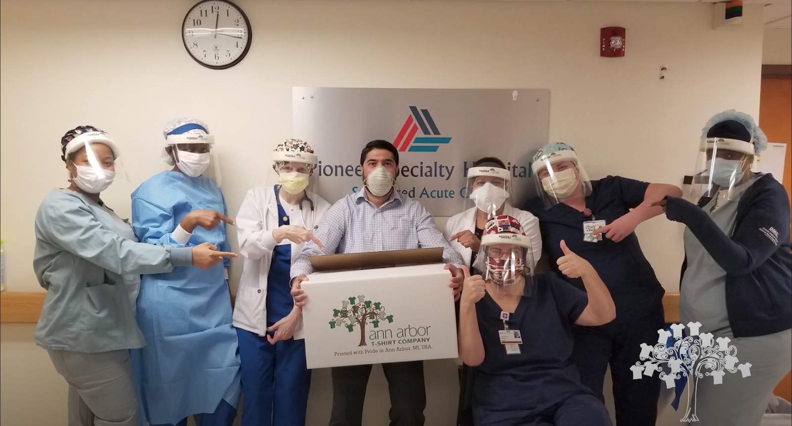Ann Arbor T-shirt Company makes 25,000 face shields during pandemic