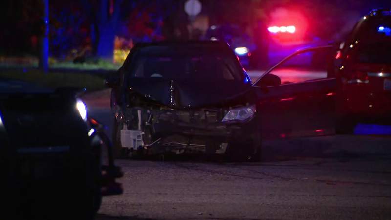 Woman dies on porch after gunshots cause car to crash on Detroit’s west side, police say