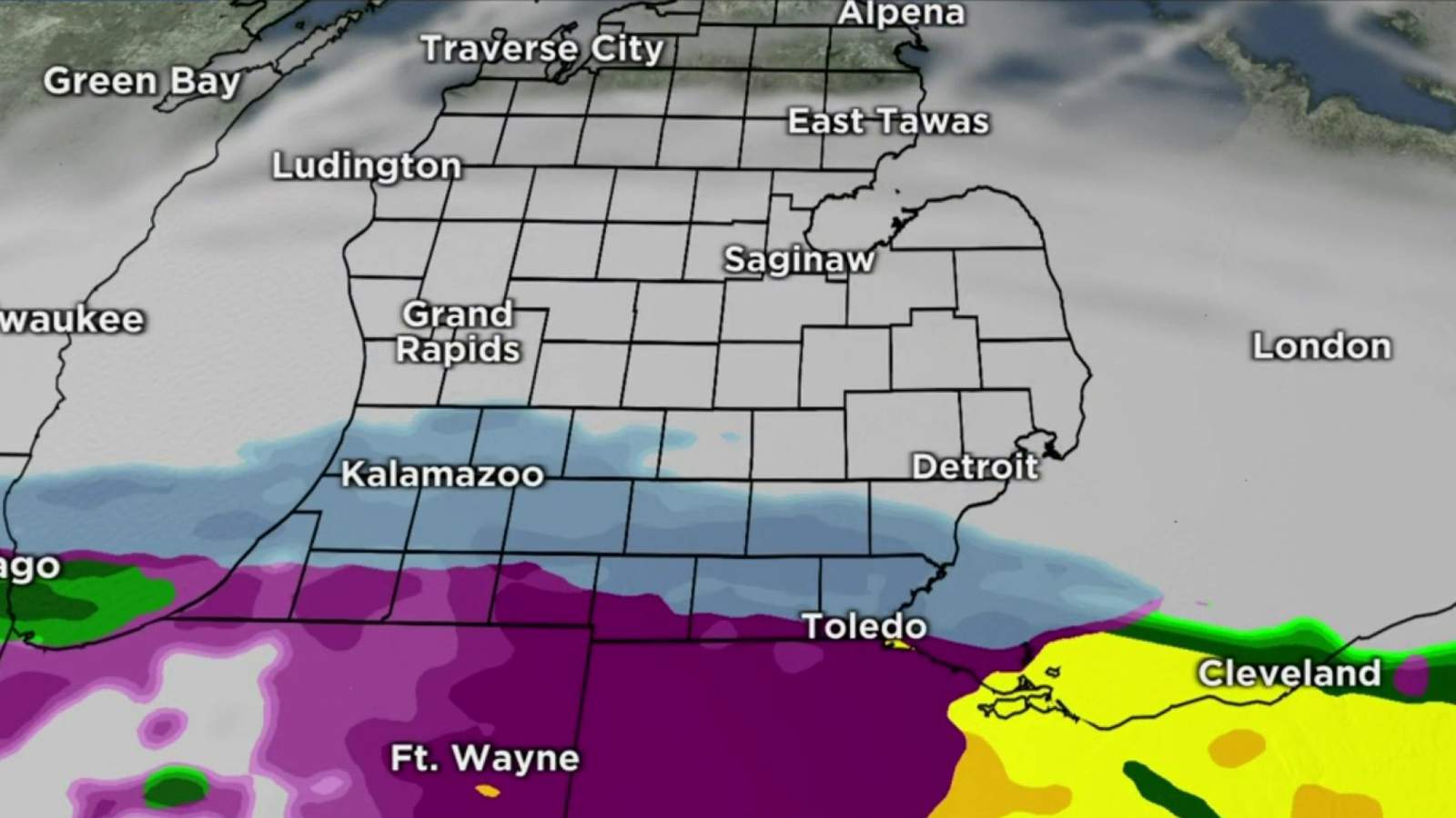 Metro Detroit weather: Quiet NYE, but first day of 2021 will be wet, icy