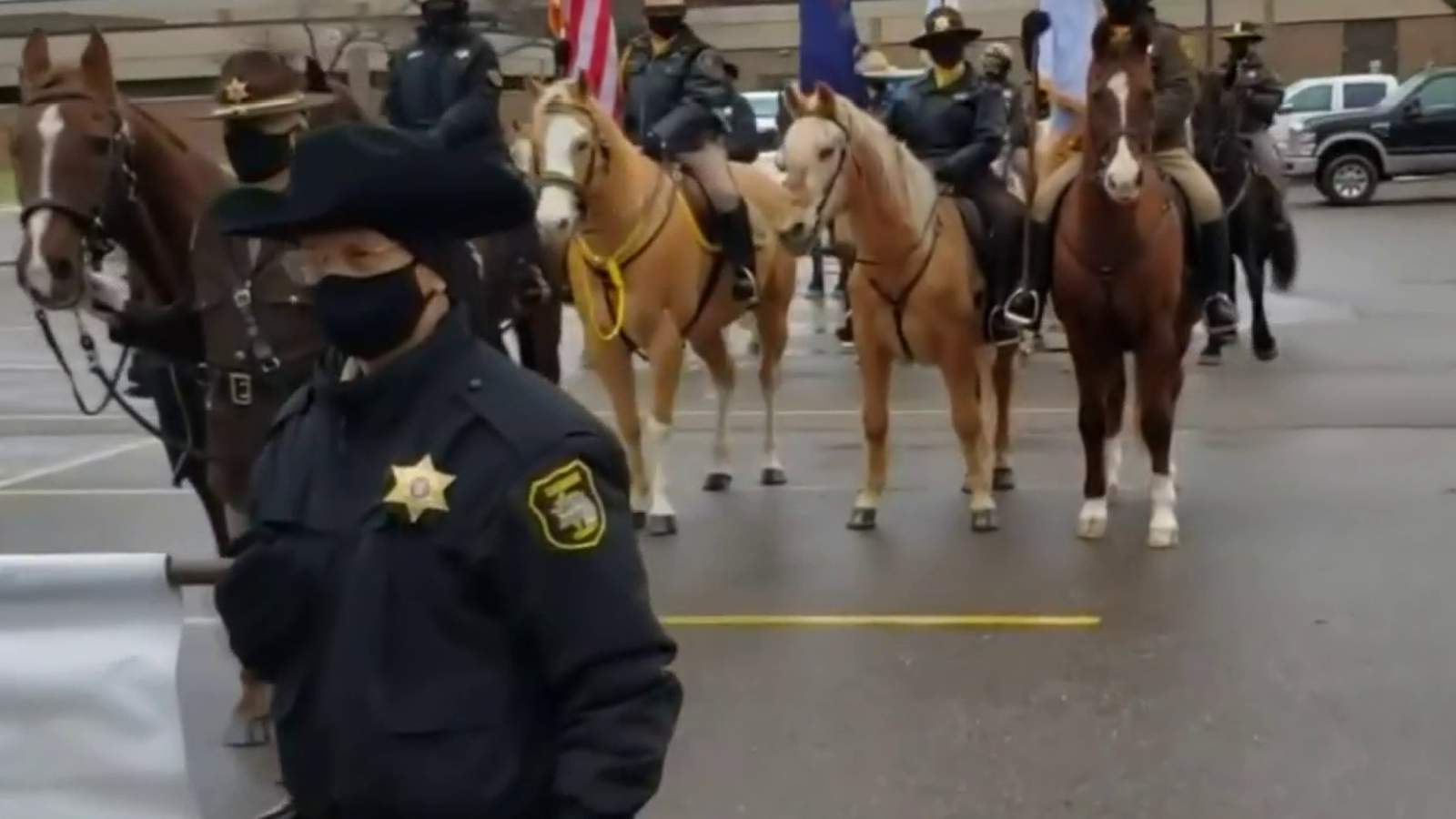 Michigan’s Multi-Jurisdictional Mounted Police Drill Team and Color Guard to perform virtually at Biden inauguration