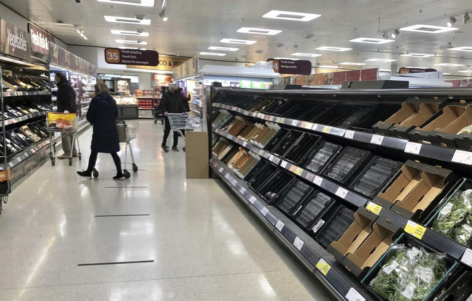 NIreland stores see empty shelves as Brexit trade rules bite