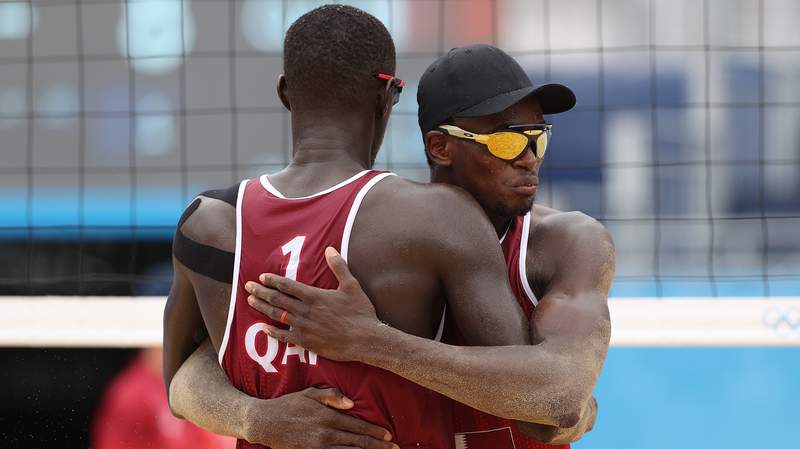 Younousse and Tijan win Qatar's first beach volleyball bronze