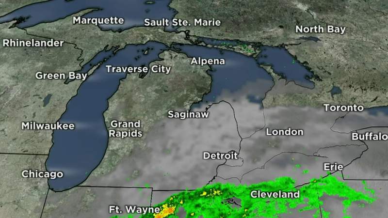 Metro Detroit weather: More clouds bring Monday rain chances