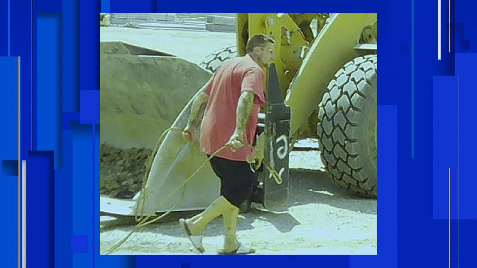 Police seek man wanted for stealing construction equipment at site in Van Buren Township