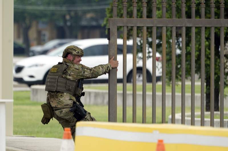 San Antonio base locked down for hour after gunfire reported