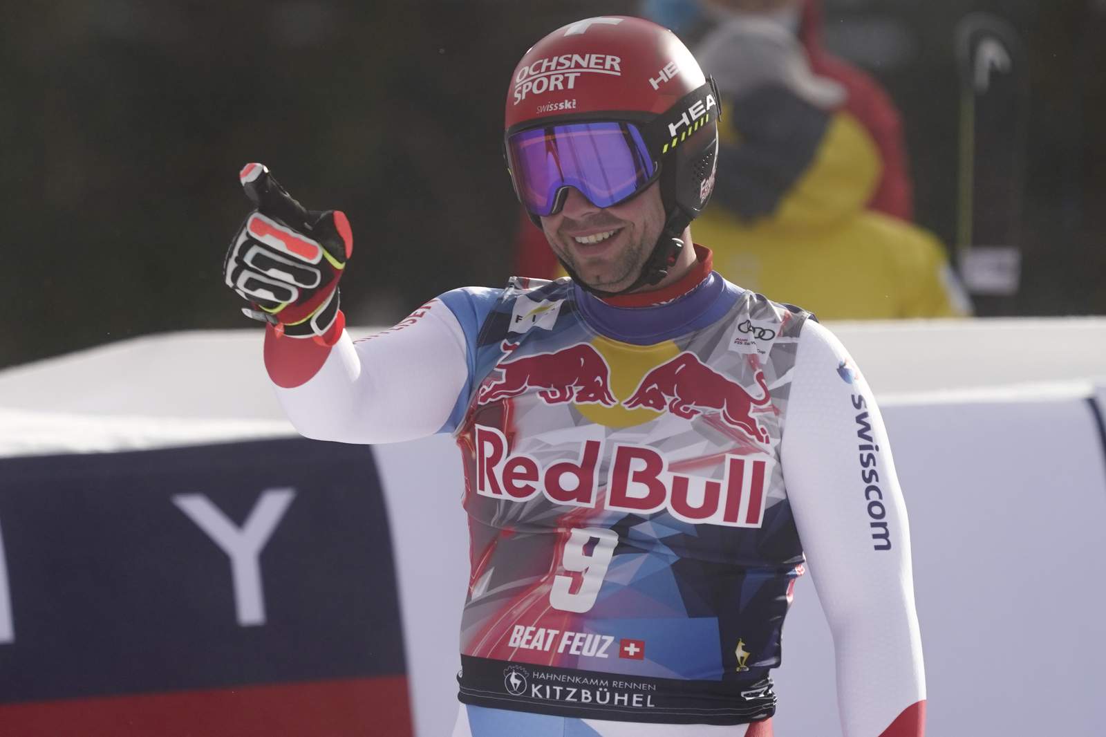 Swiss skier Beat Feuz wins 2nd Kitzbühel downhill in 3 days