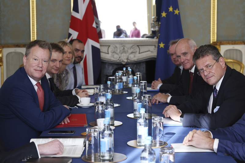 UK's Johnson renews threat to EU over N Ireland trade