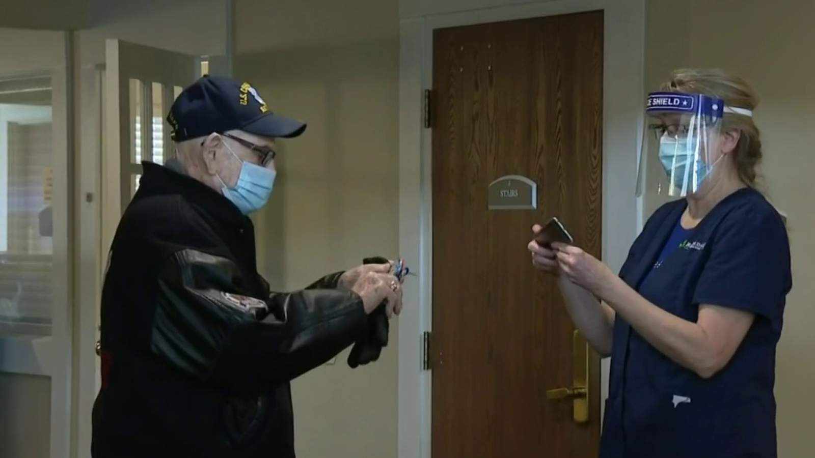 102-year-old Novi man, World War II veteran receives COVID-19 vaccine