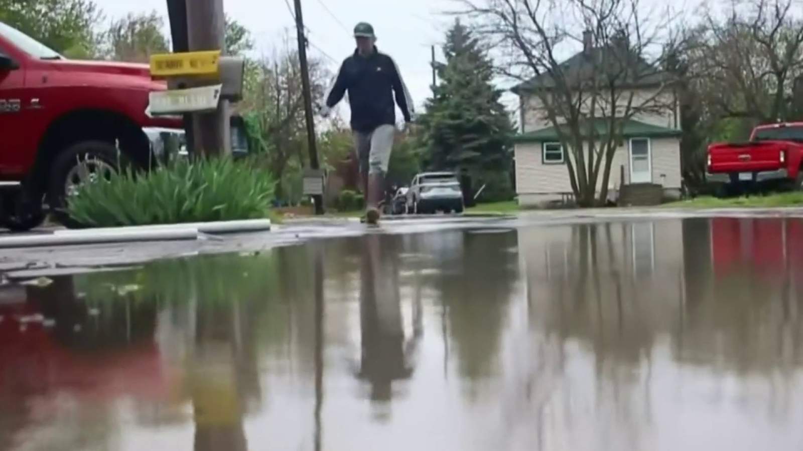 Rain, wind and record-high water levels in Metro Detroit