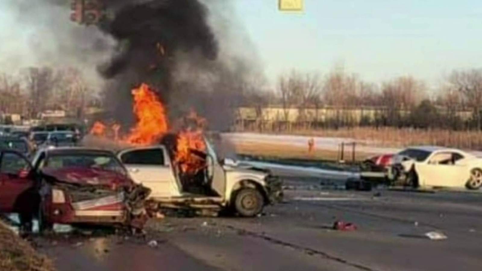 Bystanders jump into action in fiery crash that killed Romulus woman