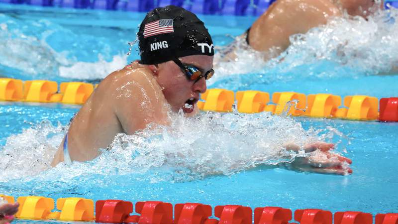 USA's Lydia Jacoby wins surprise gold in 100m breaststroke, Lilly King takes bronze