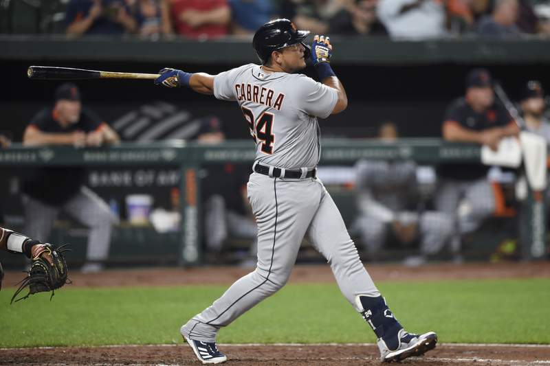 Miguel Cabrera just 1 home run away from 500 after this blast last night in Baltimore