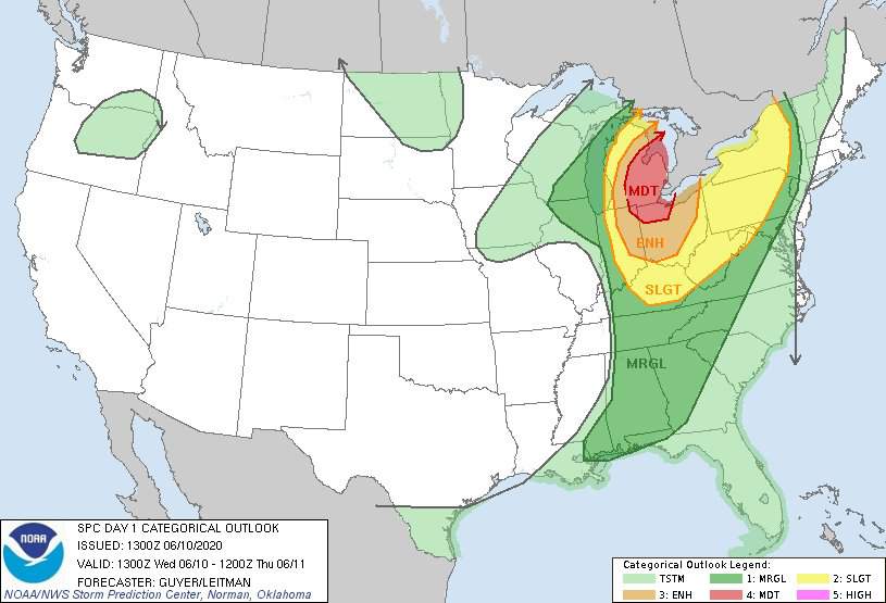 Michigan weather: Tornadoes possible as severe storms move across state