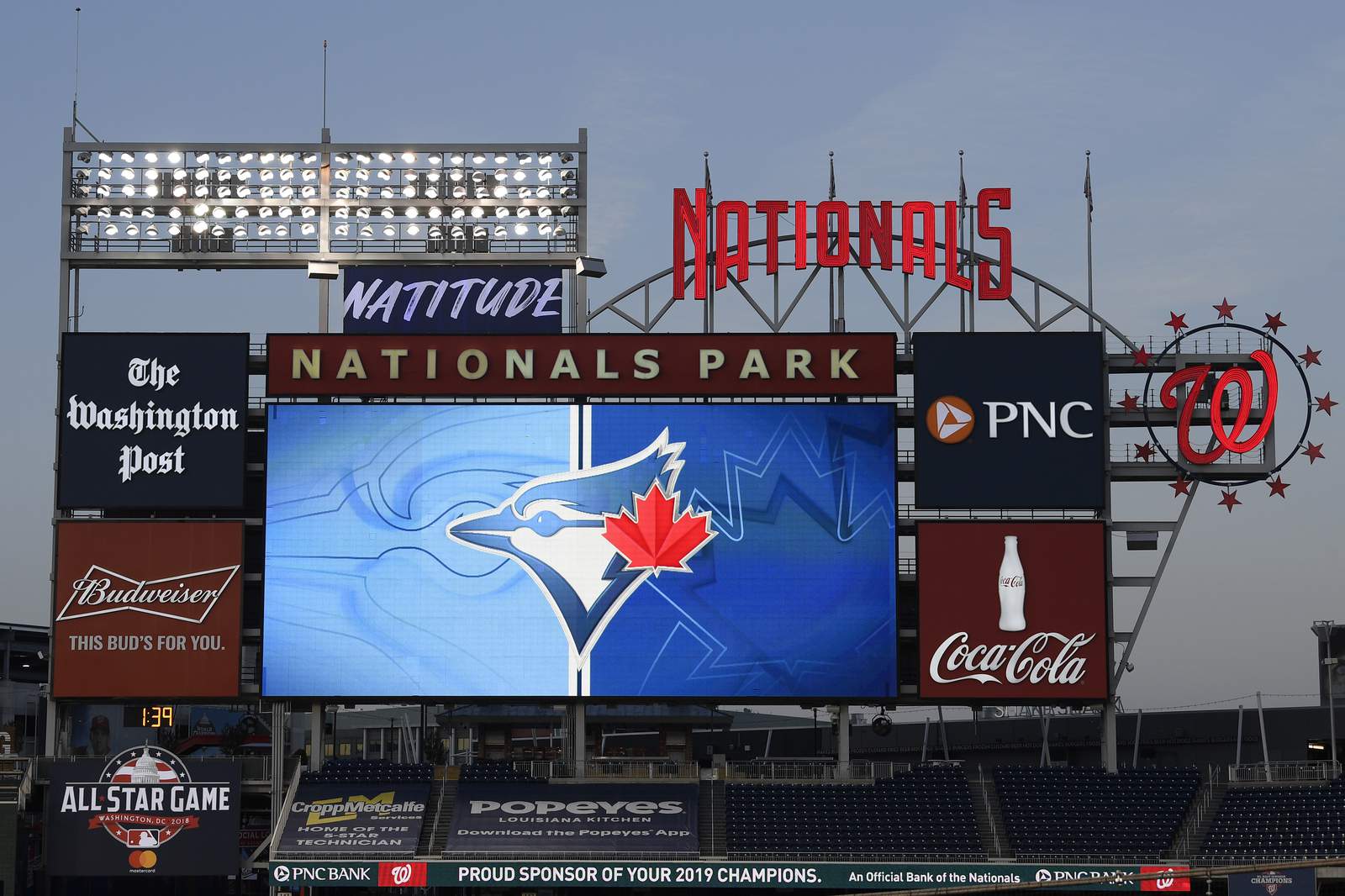 4-run 10th for Nats spoils Blue Jays' 'home opener' in DC