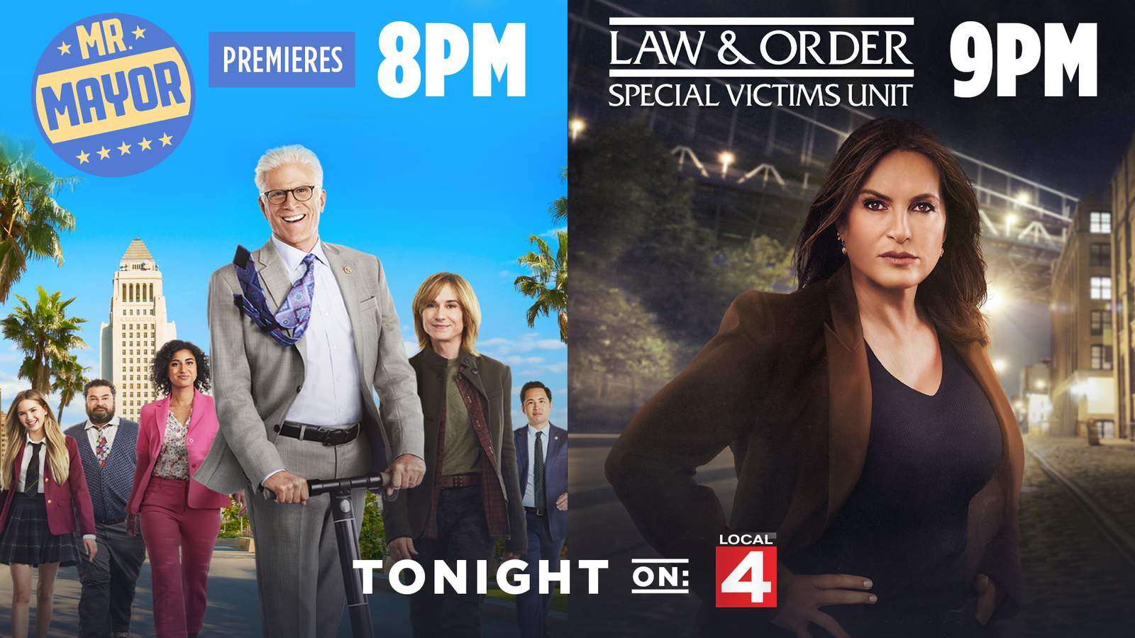 ‘Mr. Mayor’ series premiere followed by an all-new Law & Order: SVU