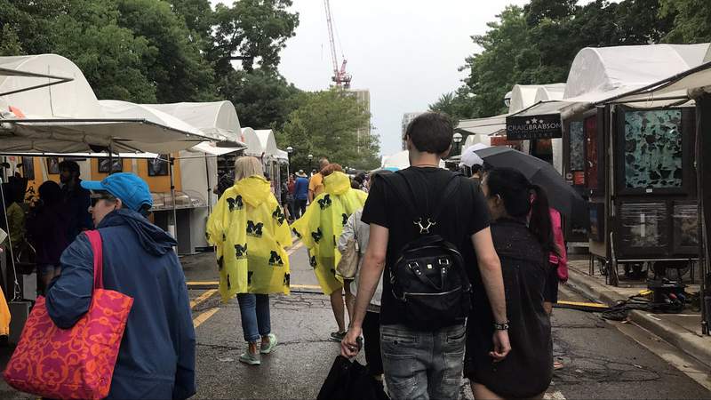 Outdoor shows canceled Friday at Ann Arbor Art Fair due to rain
