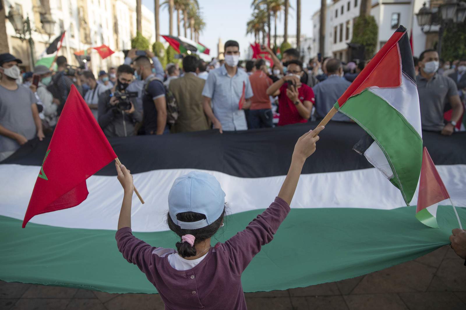 Moroccans protest Arab nations normalizing ties with Israel