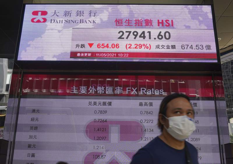 Asian shares slide after tech sell-off on Wall Street