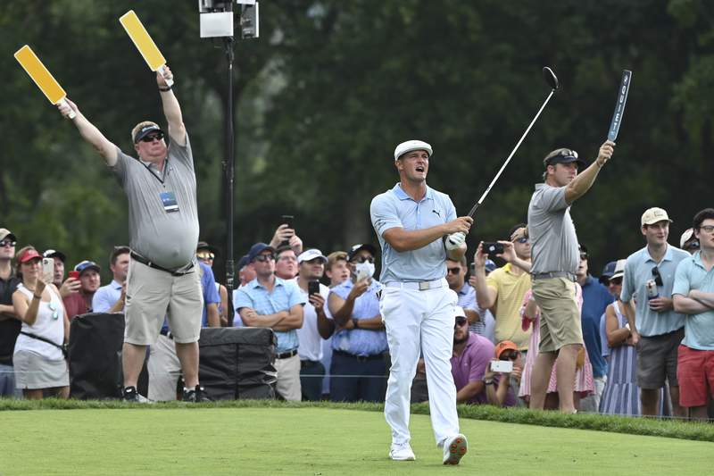 Wild ride for DeChambeau leaves him tied with Cantlay at BMW