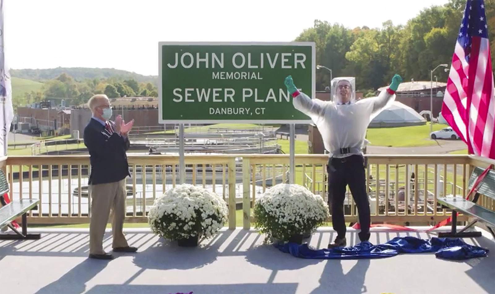 John Oliver now has a sewage plant named after him