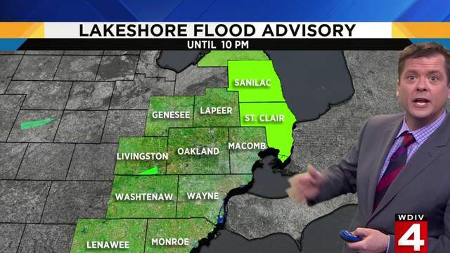 Michigan weather: Lakeshore Flood Advisory in effect for St. Clair, Sanilac counties
