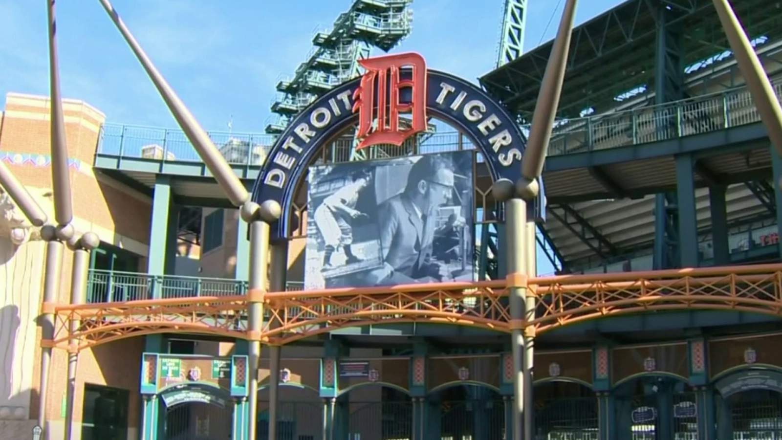 How many fans will be allowed inside Comerica Park on Opening Day?