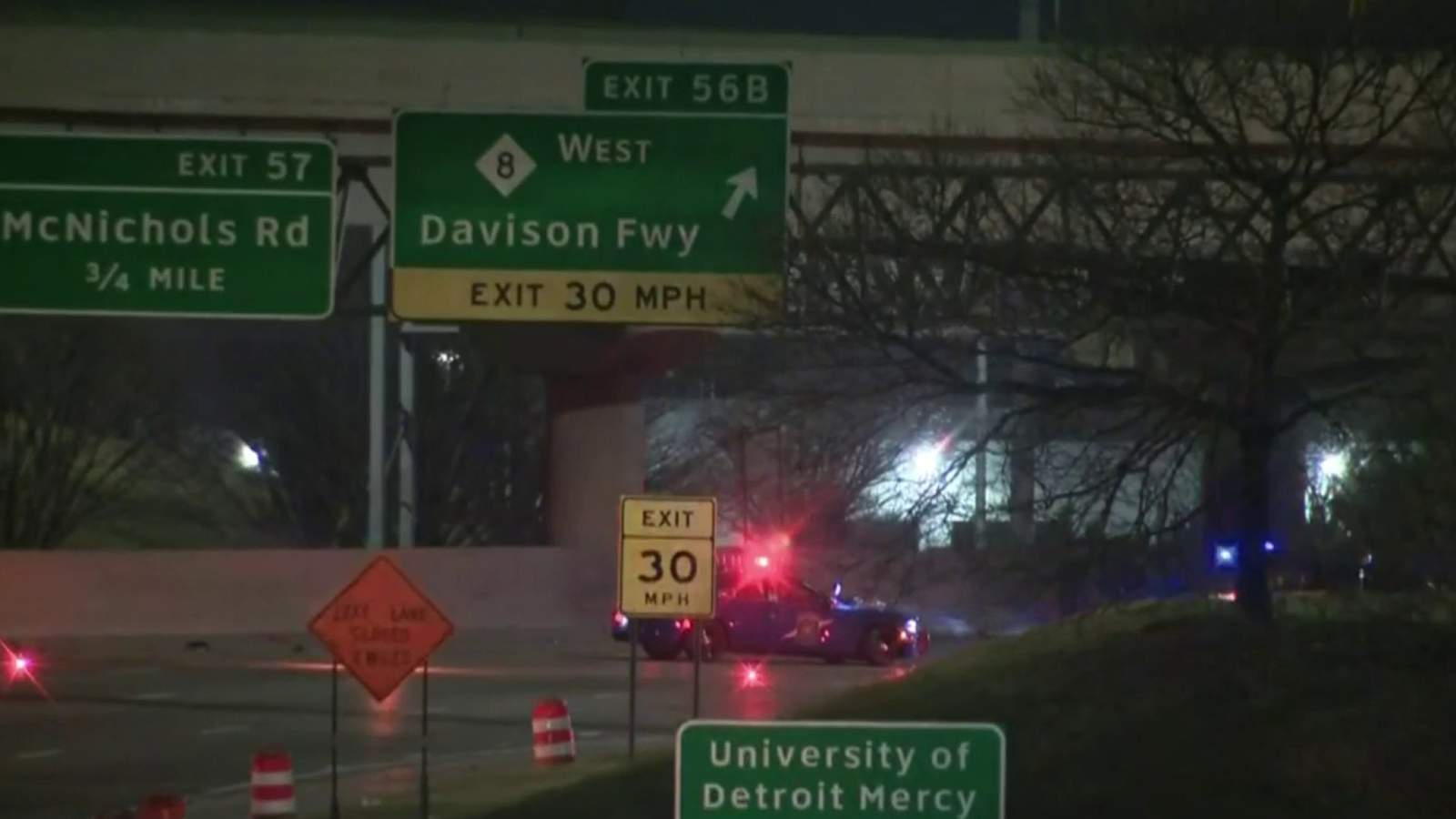 Motorcyclist in critical condition after crash on I-75 in Detroit